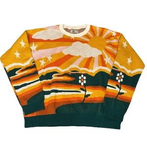 The‎ Souled Store Knit Good Vibes Sun And Daisy Crew Neck Sweater Adult Size XL
